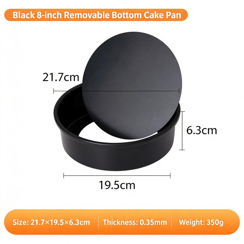 Nonstick Cake Baking Kit, Carbon Steel Cake Mould Pizza Tray Toast Mold for Home Baking