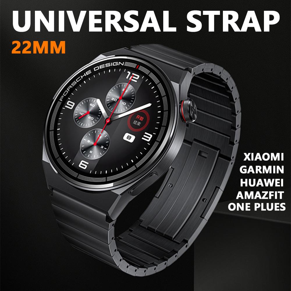 Man 22mm Stainless Steel Watch Straps for Huawei GT5 Pro 4 3 2 46mm Watch 4/3 Pro for Amazfit Balance GTR 4/3/2 Bracelet Venu 3
