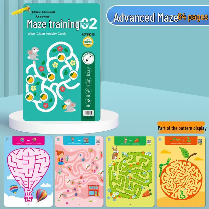 Children's Maze Training Book: Enhance Concentration & Intelligence with Fun Brain Development Games
