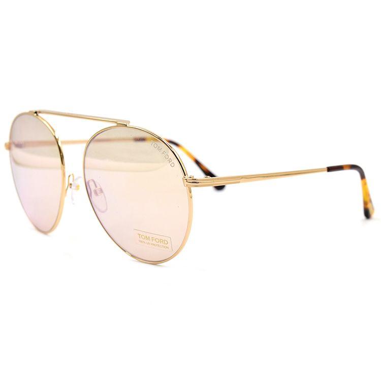 TF Elegant Mysterious Series Frog Mirror Pilot Sunglasses Round Sunglasses Unisex sunglasses FT0571-28G Basic Packaging-Eyeglass Case+Box