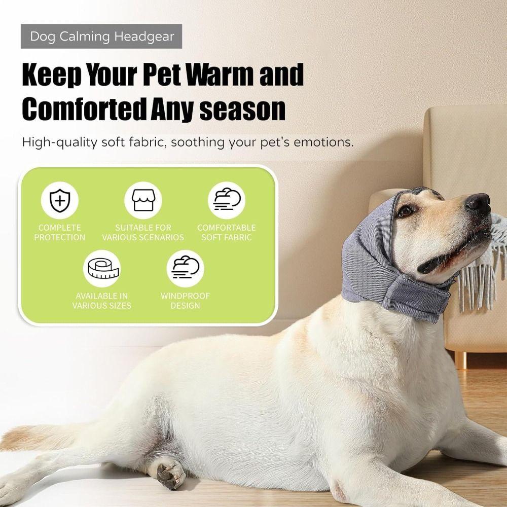 Gehörschutz Beruhigende Ohrabdeckungen Winddichtes Wickeldesign Ohrabdeckungs-Hut Universelle Angstlinderung Hund Lärmreduzierende Kapuzenpullover