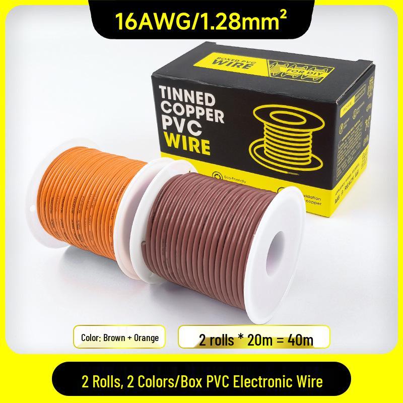 1007 PVC Electronic Wire 16AWG-30AWG Tinned Copper, Flying Lead Aviation Wire