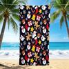 1Pc Christmas Icon Seamless Beach Towel Quick Dry Multiuse For Beach Pool Gym Yoga Home Travel Christmas Halloween Xmas Gift S117