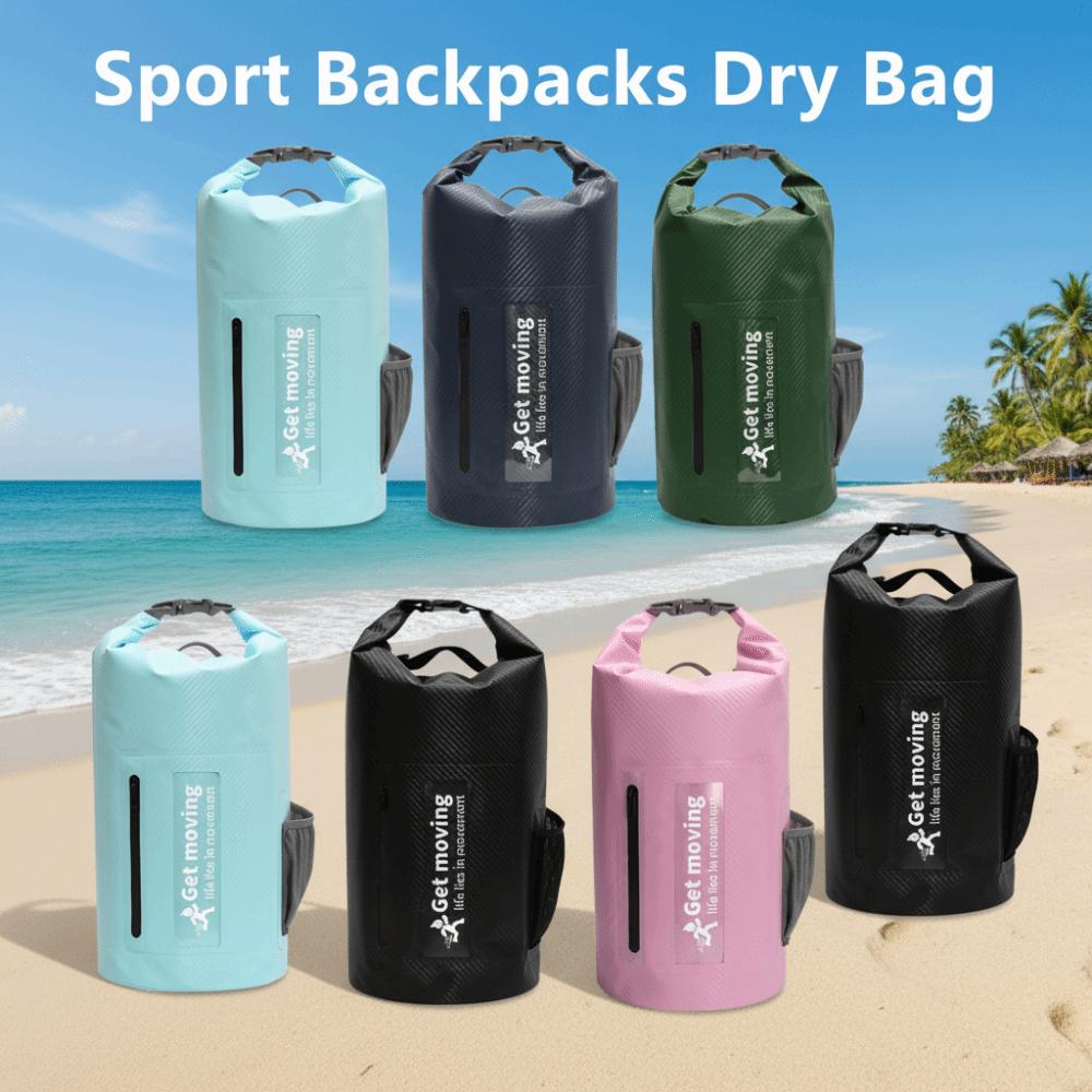 with Shoulder Straps Swimming Bucket Bag Large-Capacity Beach Backpack Water-Splashing Festival