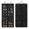 Hanging Design Sunglasses Storage Bags 16 Slots Wall Pocket Storage Organizer Bags  Retail Display