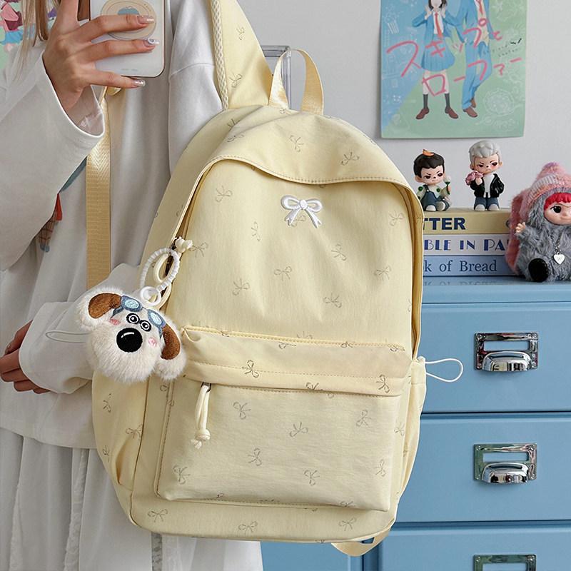 Schoolbag1011 Summer School Bag Female Junior High School Student Niche Ins Large Capacity Backpack Japanese Travel College Student Backpack