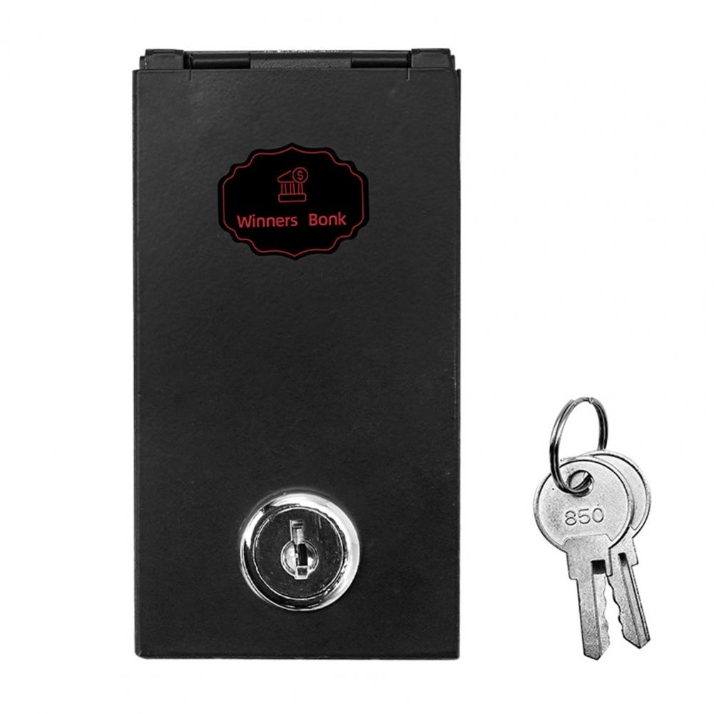 

Metal Cash Box Sturdy Money Box Portable Metal Safe with Key Lock Pocket-sized Cash Box Gamblers Winners Bank for Secure Home