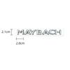 1pcs 3D ABS Side Emblem Car GLS GLE S500 Logo for Maybach sticker Rear Bumper tail door trunk sticker Emblem styling Accessories gdo2