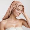Seiden-Nachtmütze für lange zylindrische Frisuren Bleibt an Ort und Stelle bis Feuchtigkeit spendet Reduziert Verbessert Glänzend Perfekt für die Zeit nach der Geburt und Geburtstagsgeschenke [LeTradeJP]