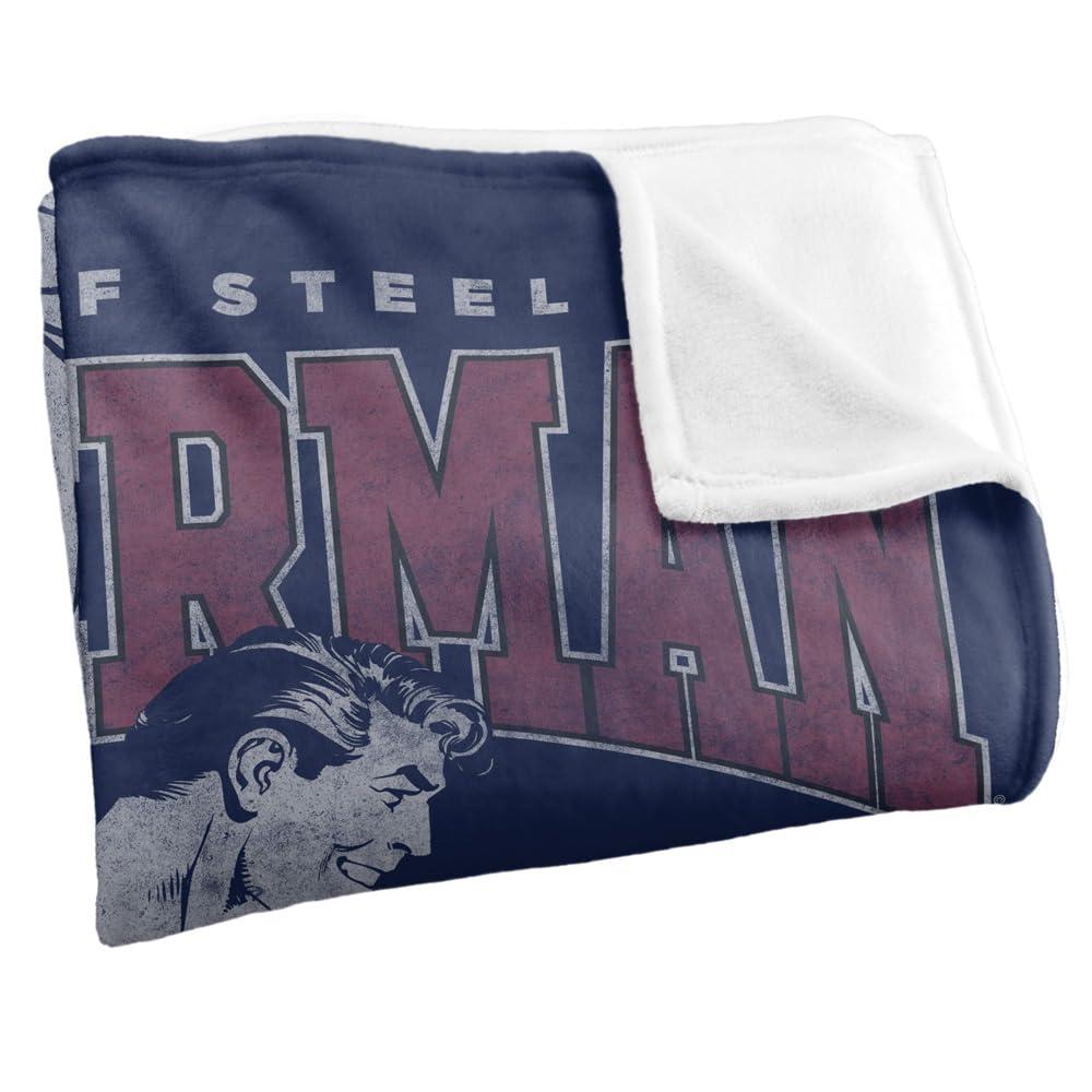 Superman Man Of Steel College Soft Touch Blanket