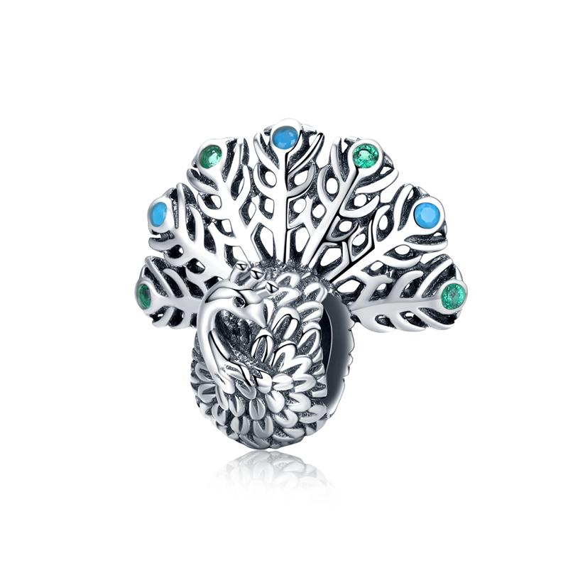 Wostu Animal Charm Copper Koala Fox Bear Beads Cow Panda Rabbit Pendant Fit Original Bracelet Diy Jewelry For Women