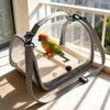 Parrot Portable Travel Carrier Transparent Waterproof Outdoor Bird Bag for Small Parakeets Lovebirds Vet Appointments