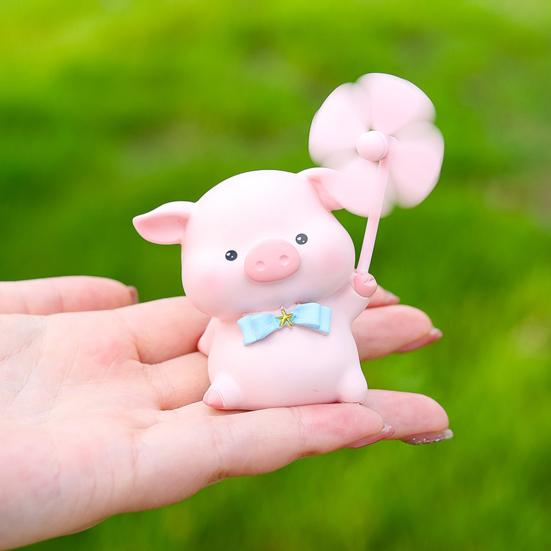 Bike Animal Decoration with Rotating Windmill Adorable Appearance Waterproof Animal Figurine Bicycle Accessories