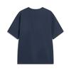Li Ning Bad Five Letter Round Neck Breathable Versatile Loose Short Sleeve T-Shirt Men T-Shirts Deep-Navy-Blue AAFV005-2
