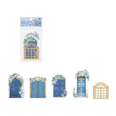 Window Collage Made Scrapbooking Manual Account Window Door Hollow Out Material DIY Hand Decorative Card Romantic