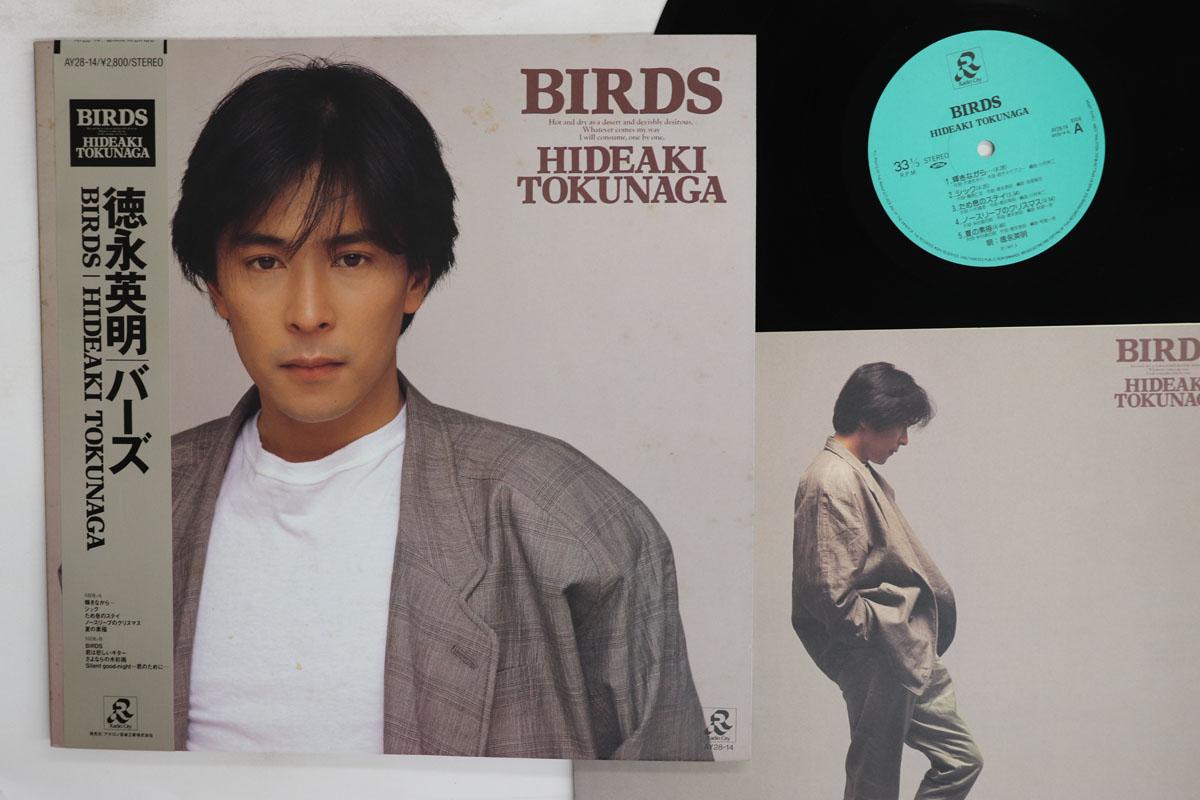 LP Record HIDEAKI TOKUNAGA Birds AY2814 RADIO CITY 1987 Japan Obi Japanese PopRock Used