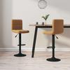 Vidaxl Bar Stools, 2 Pcs, Brown, Upholstered In Velvet