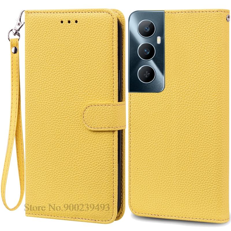 Per Realme C65 Custodia Portafoglio in Pelle con Patta Custodia per Telefono Per Realme C65 4G Coque Fundas Per Oppo Realme C65 Custodia per Telefono