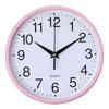 Round Wall Clock Simple Style High-precision Battery Operated Easy-to-Read Non-Ticking Quartz Clock Wall Decor