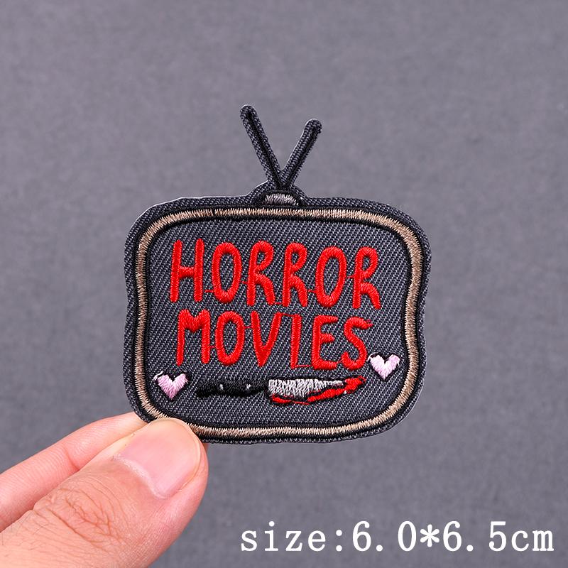 Hip Hop Punk Embroidery Patches For Clothing Thermoadhesive Patch Iron On Patches On Clothes Tarot Cards Skull Patch For Clothes