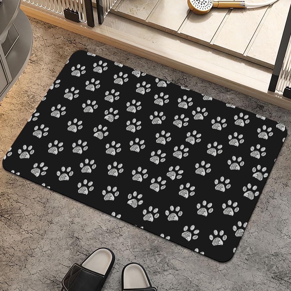 Mushroom Plant Leopard Print Mermaid PatternCarpet Bathroom Kitchen Living Room Door Mat Animal Print Indoor FloorDecoration Mat