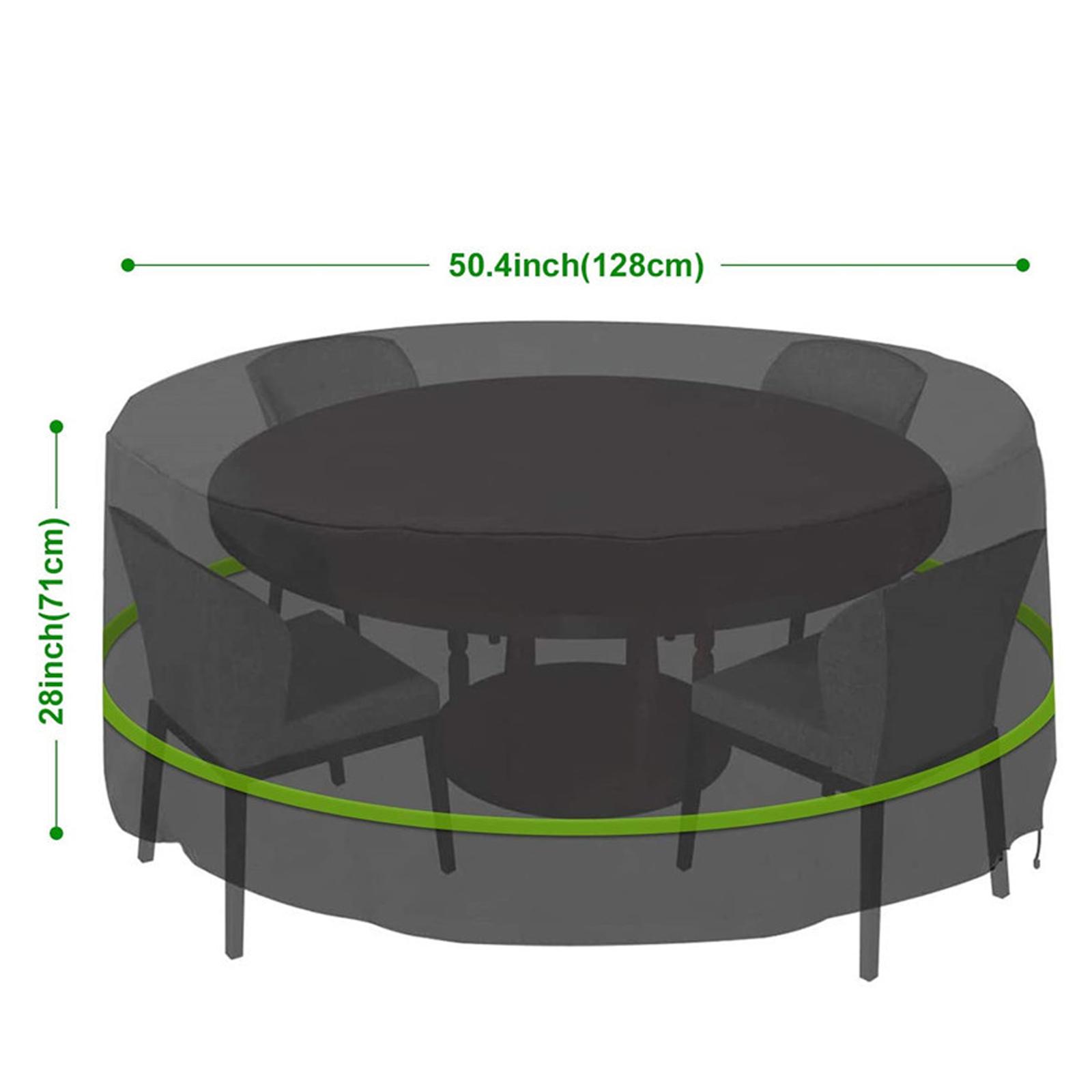 

Прочный водонепроницаемый чехол для садовой мебели с отражающей полосой для стола из ротанга, дивана, уличного использования 128X71cm чёрный