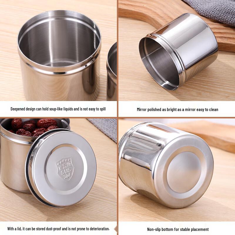 Stainless Steel Food Sample Retention Bottle with Lid