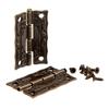 Cabinet Door Furniture Hinge 36*23mm Jewelry Wood Boxes Decorative Hinges Furniture Fittings +Screws +Storage Box