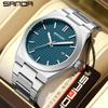 SANDA Top Brand Fashion Man Watches Luminous Waterproof High Quality Stainless Steel Big Dial Date Quartz Business Men's Watches