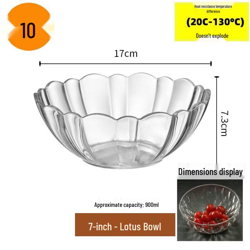 Qiwei Acrylic Transparent Serving Bowl