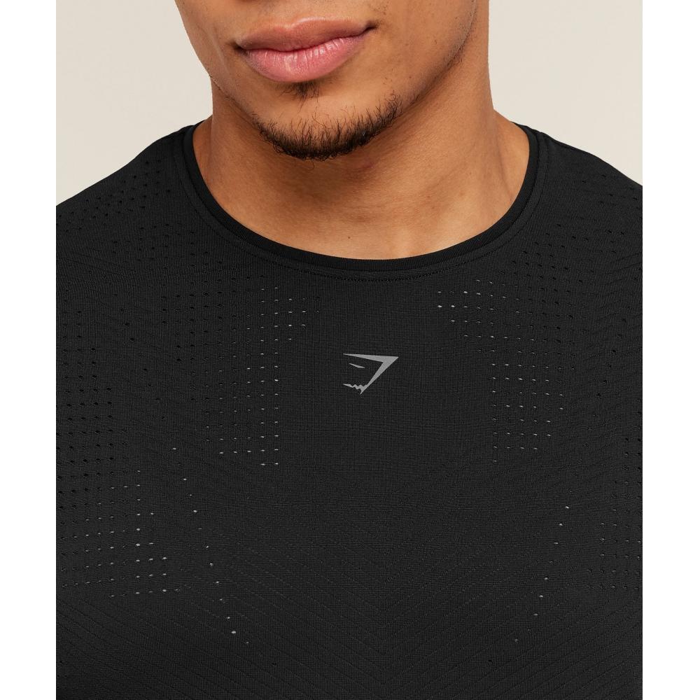 Gymshark Seamless Running T shirT Gs Black A4c9s Bb2j