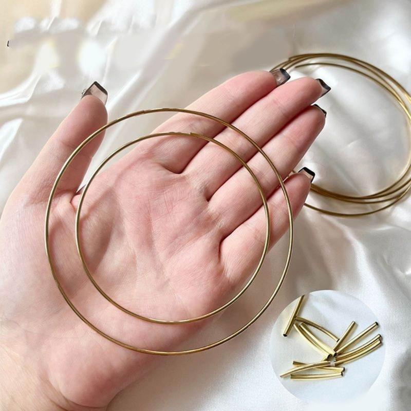 5Pcs Dream Catcher Open Circle Ring Wreath Macrame Hoop Ring for Making Wedding Decors, Wall Hanging Crafts Easy to Use