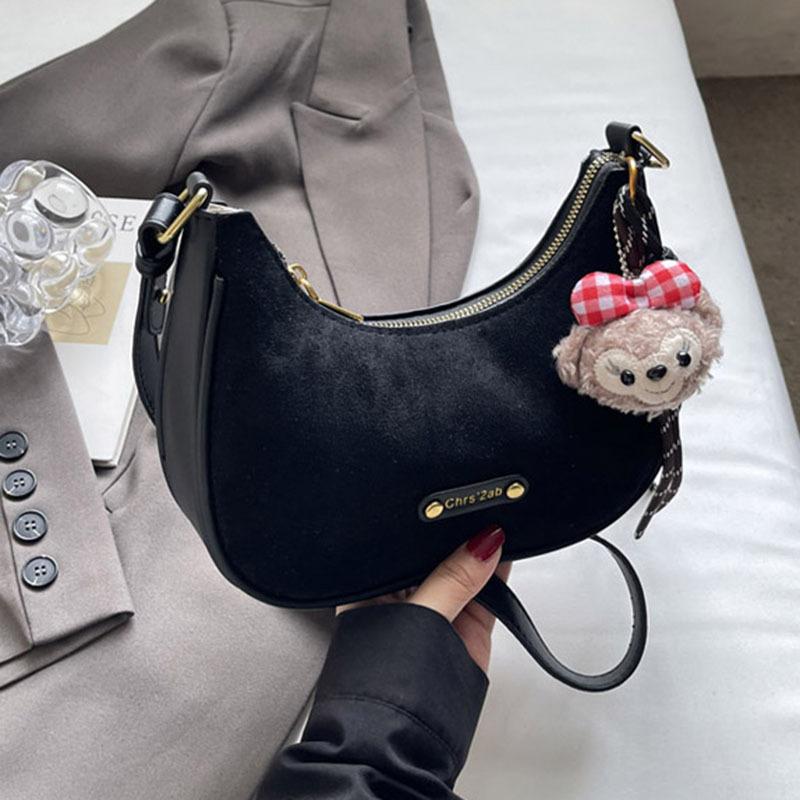 Premium sense niche bag women's autumn and winter matte retro shoulder messenger bag dumpling bag