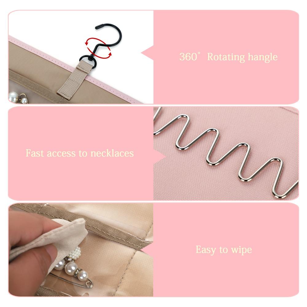 Double Sided Hanging Jewelry Organizer Wall Mount Necklace Bracelet Organizer  Bedroom Organizer