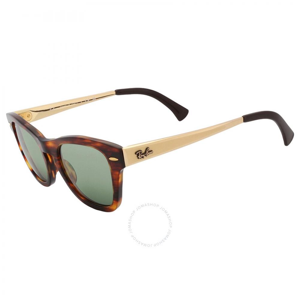 Ray Ban Green Mirror Square Unisex Sunglasses Rb0707sm 954 G4 50