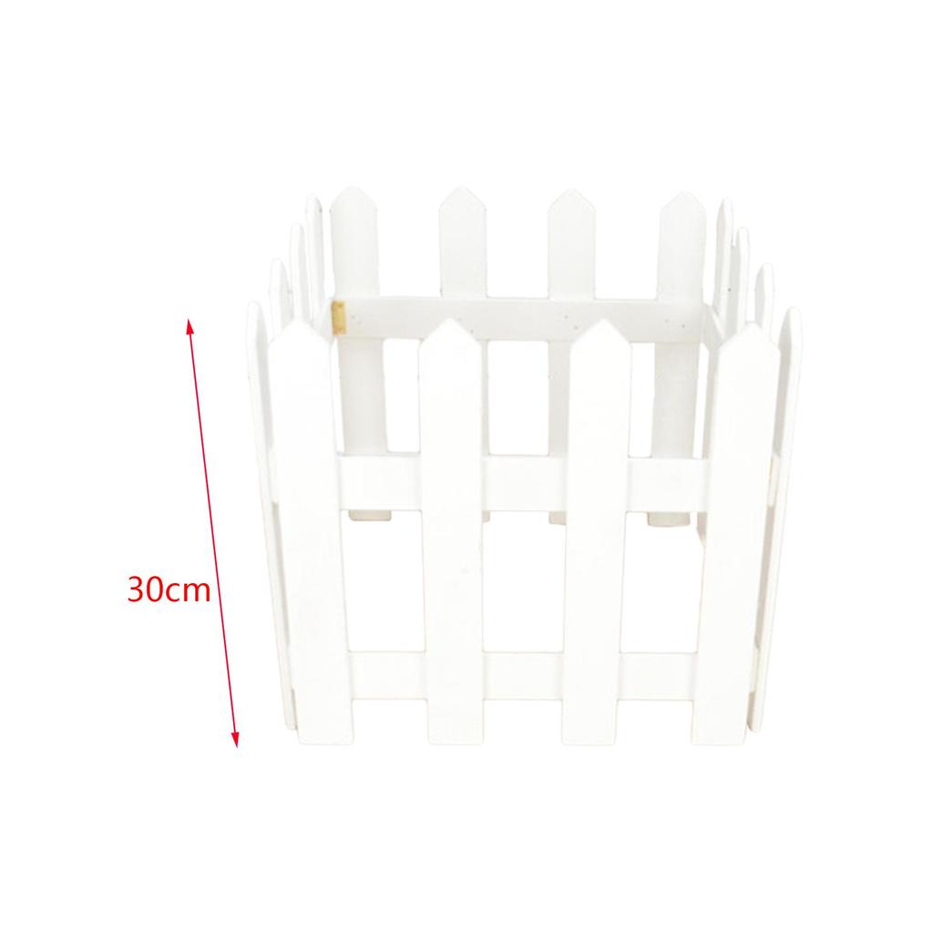Wooden Garden Fence DIY Gardening Decorative Landscape Edging Border Fence Wood Fence for Flowerbeds Tree Edgings Pool Indoor
