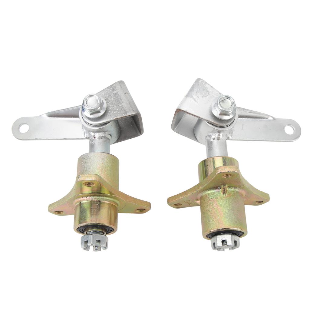 1 Pair 14mm 3 Stud Front Wheel Hubs Steering Spindle Steel Alloy Safe Driving for Drift Trike ATV Quad