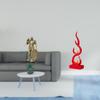Nordic Resin Knight Flame Abstract Art Figurine Sculpture Modern Office Desk Centerpiece Entryway