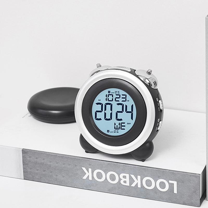 Super Loud Vibration Alarm Clock With Vibrator Multi-Functional Dual Alarm Clock For Heavy Sleeper Deaf Hard Of Hearing Snooze