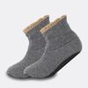 Men's Non-Slip Fleece-Lined Warm Socks - Mid-Calf, Indoor Winter Floor Footwear