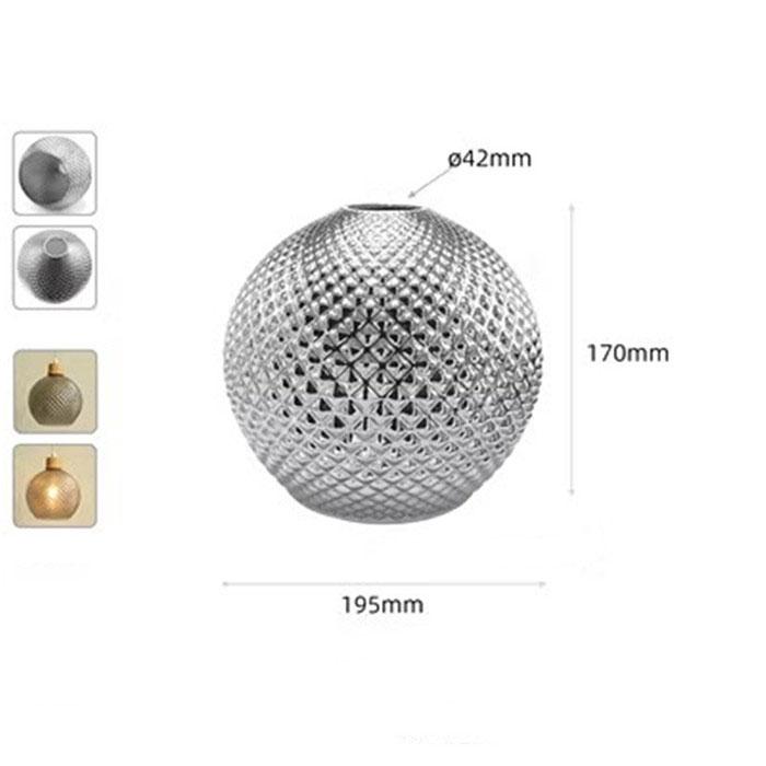 Modern Art E26 E27 Rauchgrauer Glasschirm-Ersatz 1,65 Zoll Fassung Graue Blattgestreifte Glasabdeckung für Shop Restaurant Dekor Lampe