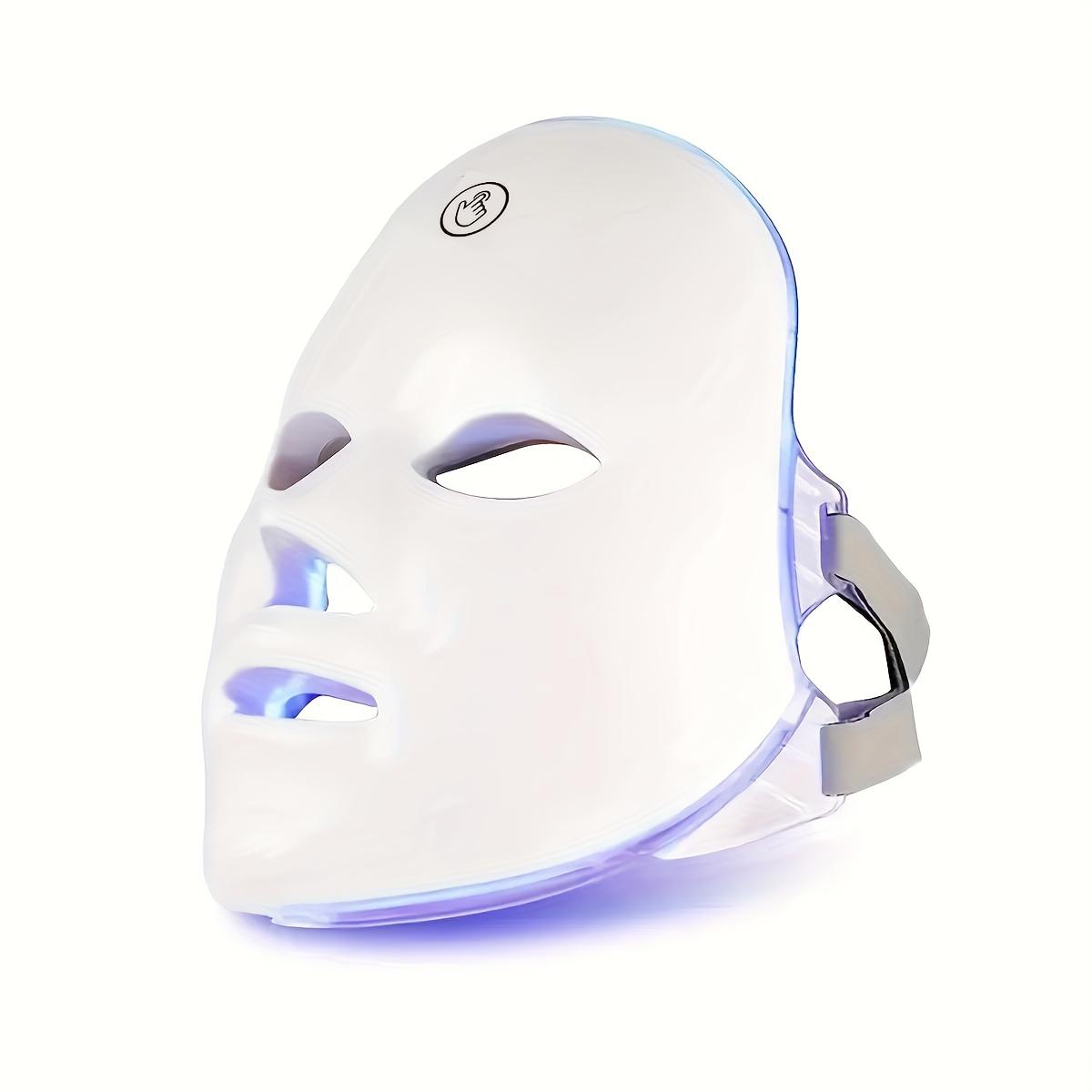 

1PC large row light silicone photon skin rejuvenation beauty mask household infrared LED anti-wrinkle and acne mask instrument белый