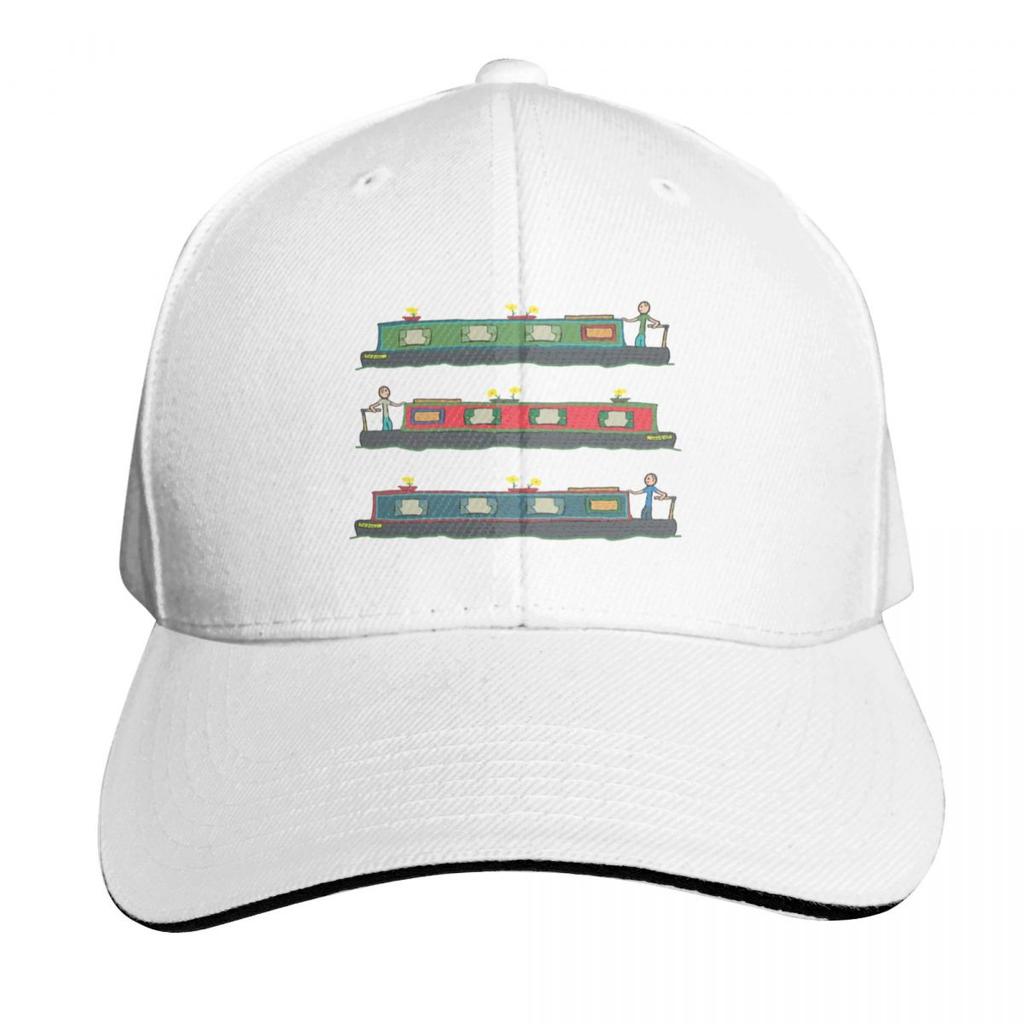 Narrowboat Baseball Cap Breathable Mesh Back Adjustable Buckle Closure Moisture Wicking Quick Dry