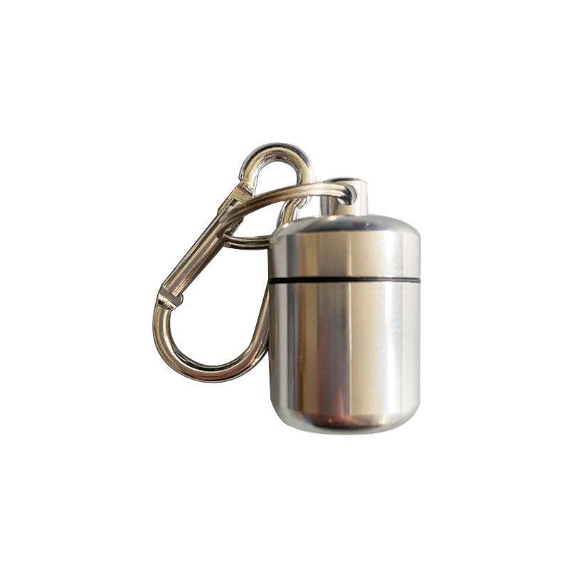 Portable Mini Pill Case Keychain Box Waterproof Travel Container Bottle With Keyring For Medicine Ear Plug Jewelry