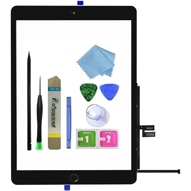 для iPad 9 2021 9-го поколения Замена сенсорного экрана и дигитайзера A2602 A2603 A2604 A2605 с кнопкой «Домой», креплением для камеры, предварительно установленным клеем, инструментом