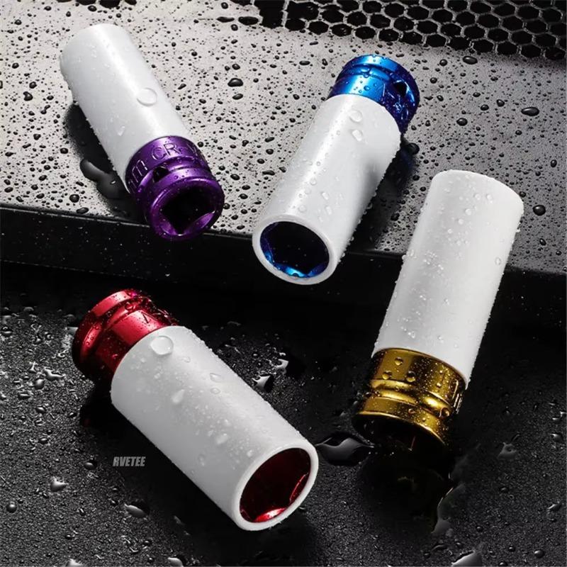 Socket Set 1/2" Drive Heavy Duty 15 17 19 21 22 Mm Socket Tools for Men Wheel Lug Nut Protector Impact Socket Set Gifts