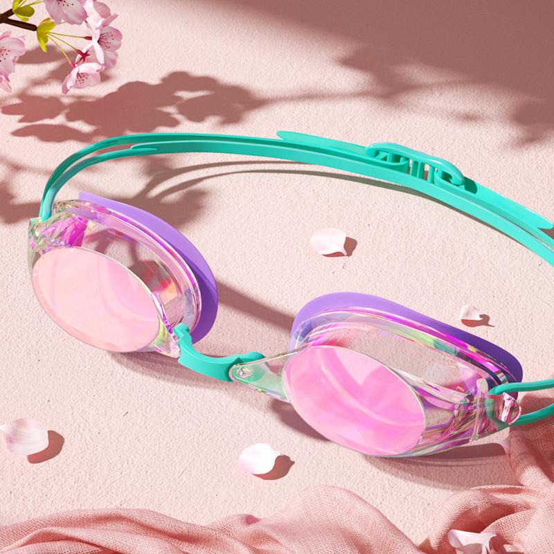 Unisex Profi Schwimmbrille für Erwachsene Beschlagsfrei Wasserdicht HD Sicht Schwimmbrille Bunte und Klare Gläser zur Auswahl