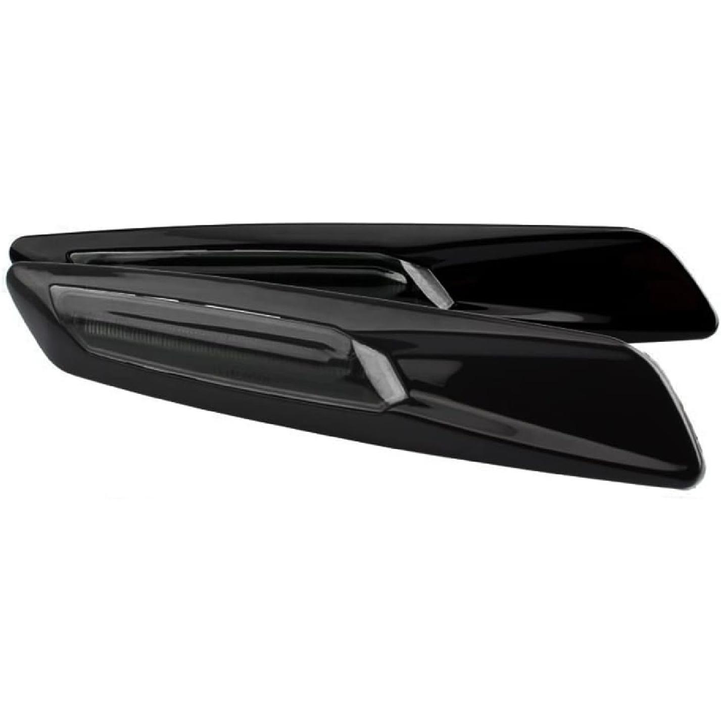 

Riloer Side LED Marker Light, 2 pcs Car 12V DC Side Signal Light, Blinker Indicator, Compatible with BMW 1 Series E88 128i 135i 2008-2012 (Black + Black Shell + Black Cover