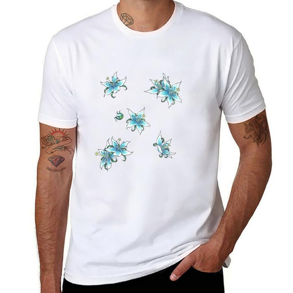 Silent Princess Pattern T-shirt T Shirts Cotton 100% Man T Shirts Graphic Mens Graphic T Shirts T-shirt