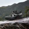 Anta Kids Pangolin Fabric Outdoor Trail Running Shoes Men sneaker Castle-Grey Black Silver A12445521-2